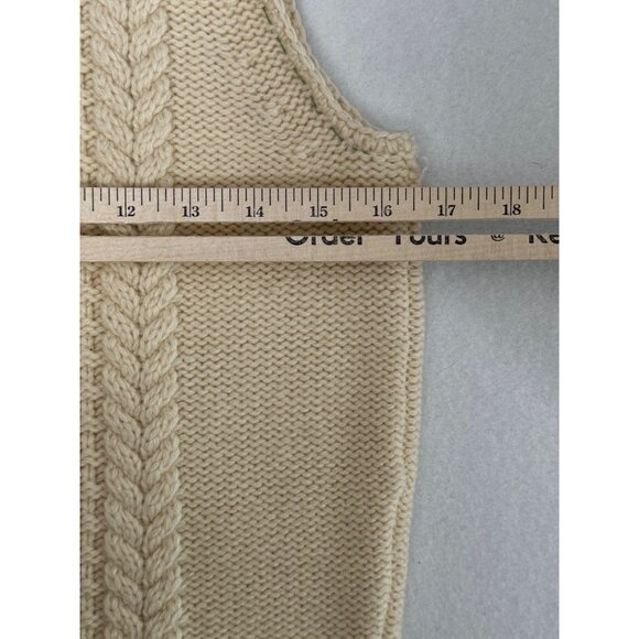 Anthropologie Field Flower Lambswool Sweater Vest Cardigan - Picture 7 of 8